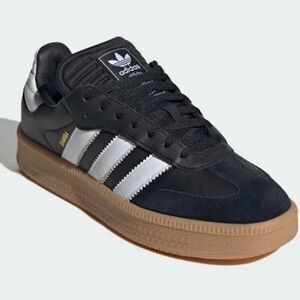 Adidas Samba XLG athletic shoes, black and white, size 13